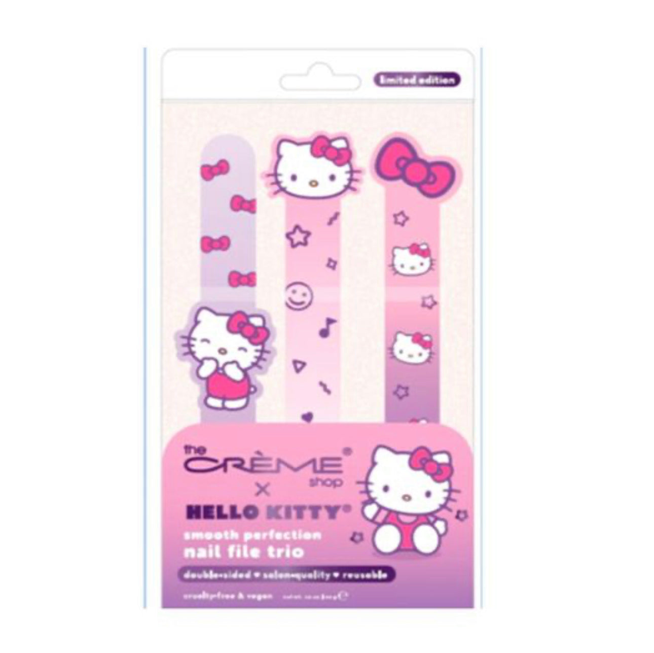 HELLO KITTY(PURPLE) SMOOTH PERFECTION NAIL FILES