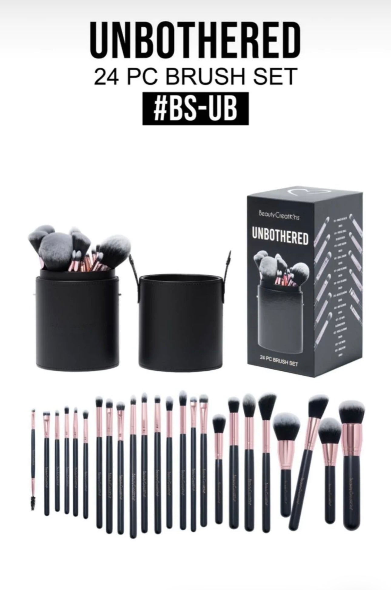 Beauty Creations Unbothered 24pc brush set