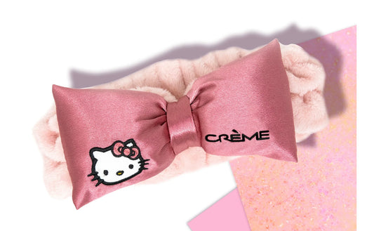 PINK SATIN PLUSH SPA HEADBAND | CRUELTY-FREE & VEGAN