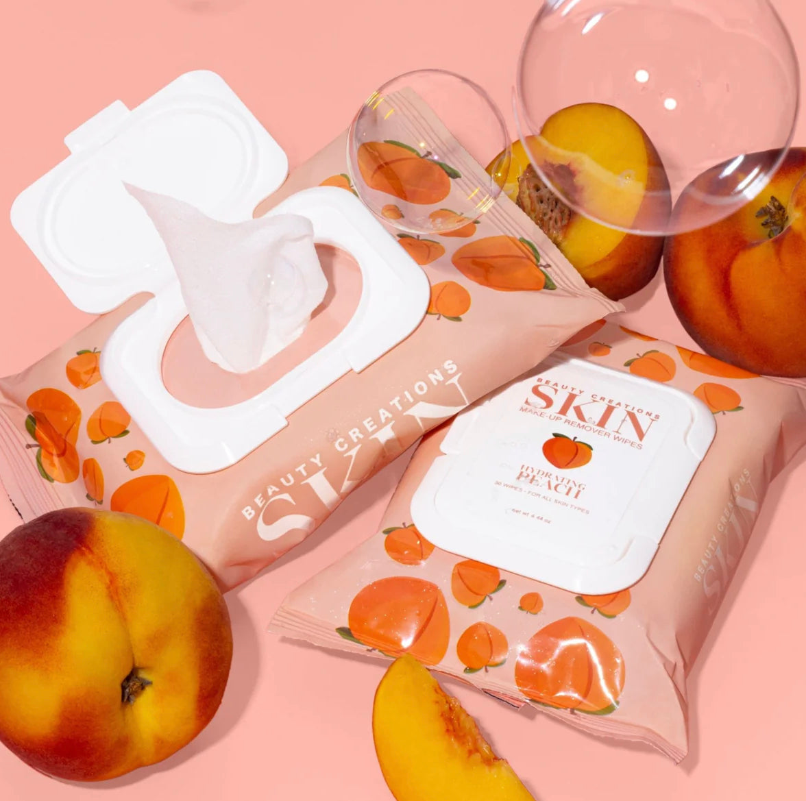 PEACH MAKE UP REMOVER WIPES