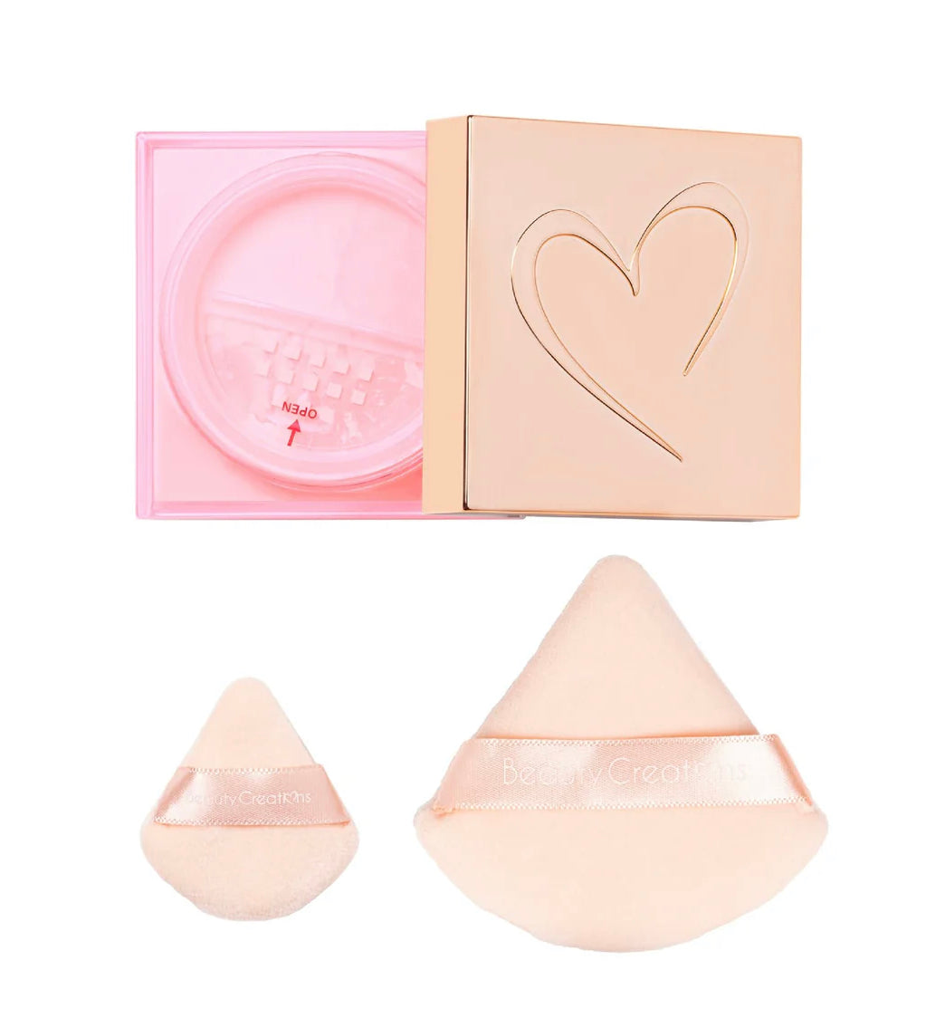 PINK CLOUD SETTING POWDER + PUFF SET TALC FREE