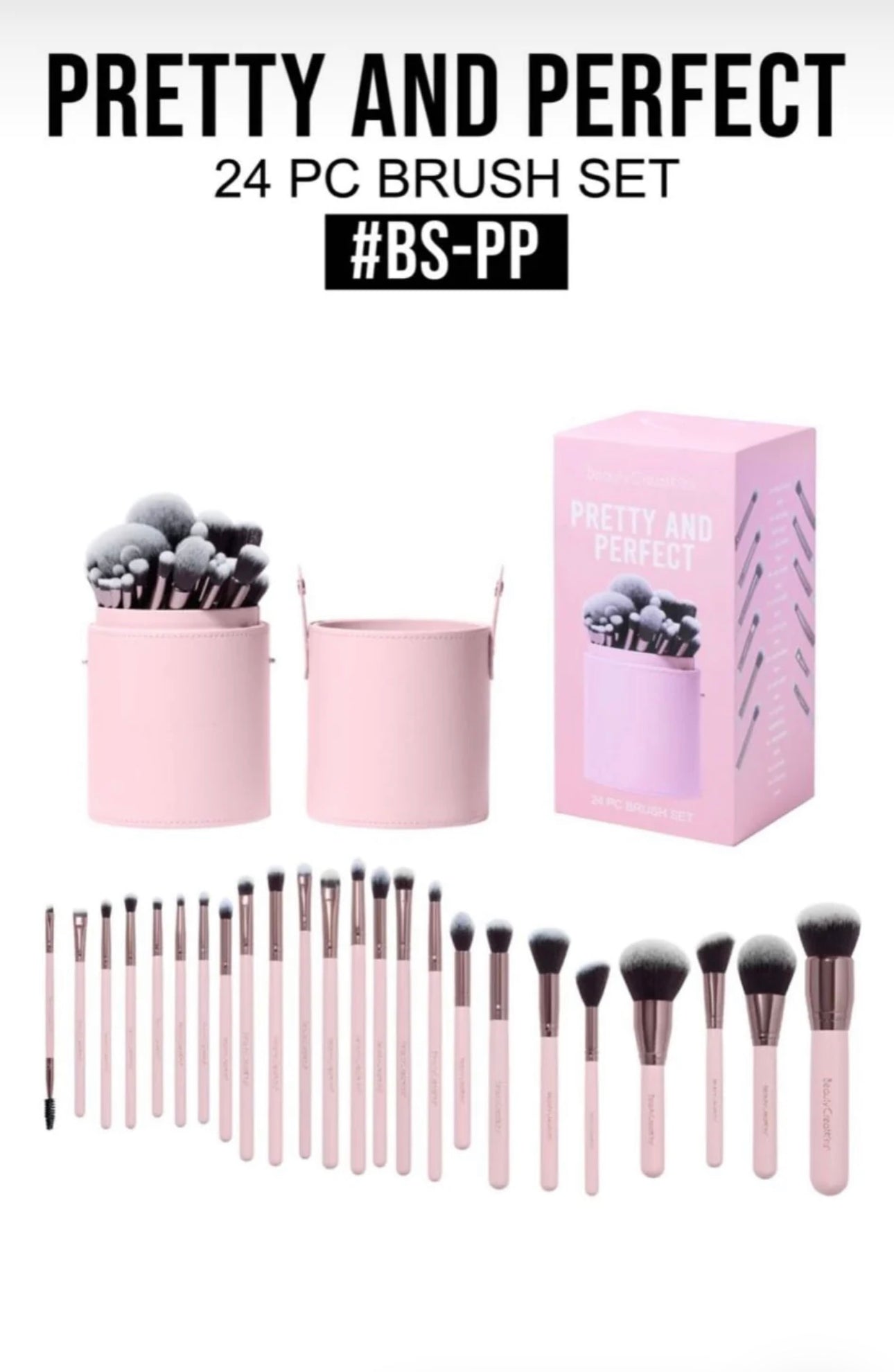 Beauty Creations Pretty and Perfect 24pc brush set