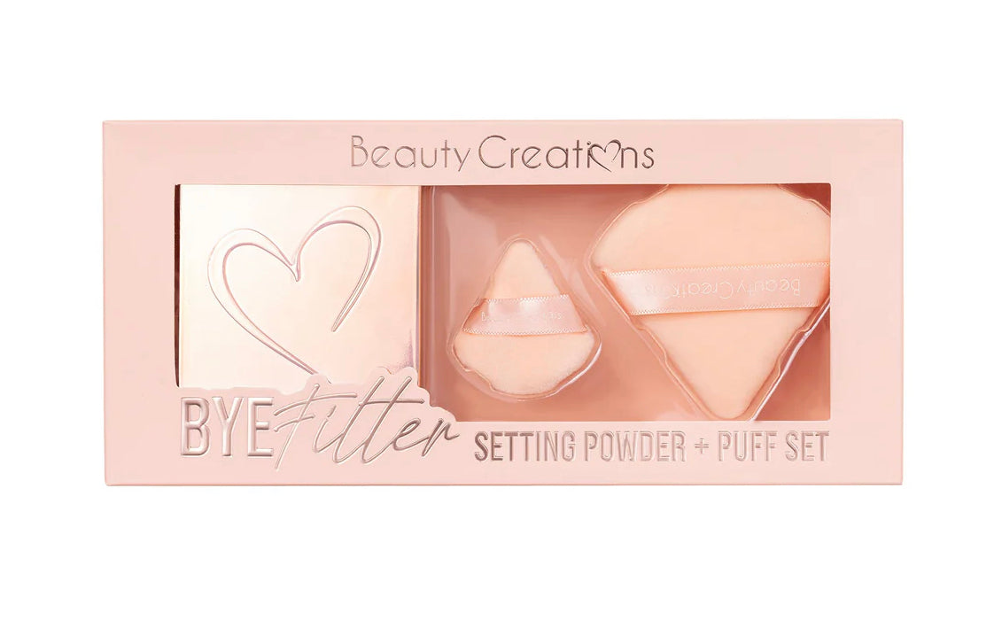 PINK CLOUD SETTING POWDER + PUFF SET TALC FREE