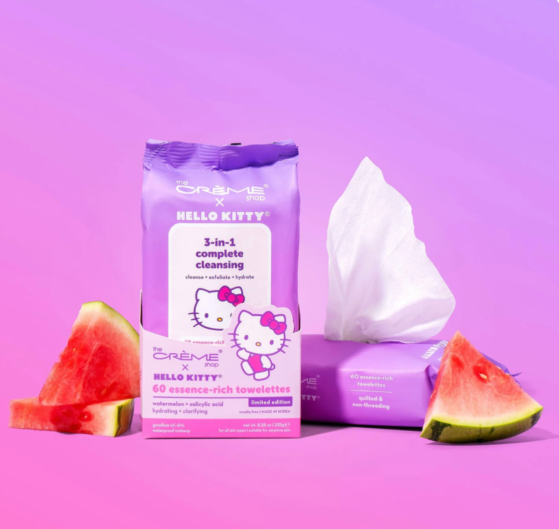 3-IN-1 CLEANSING TOWELETTES - WATERMELON