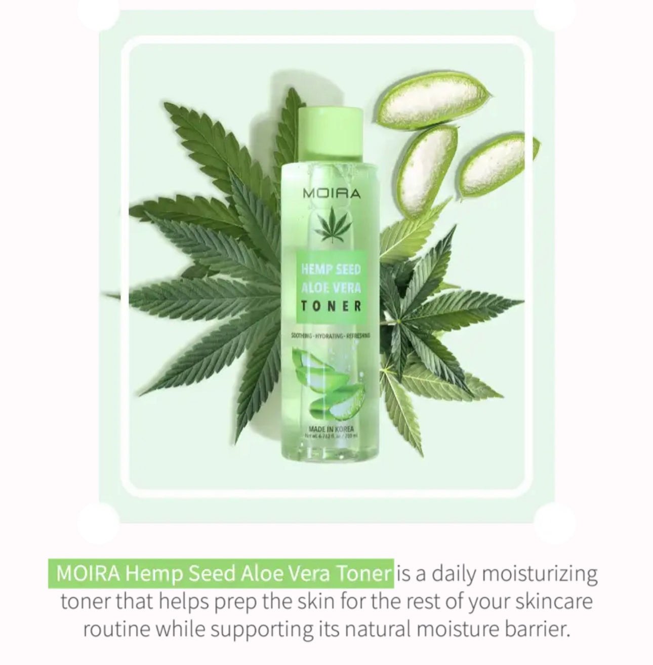 HEMP SEED ALOE VERA TONER