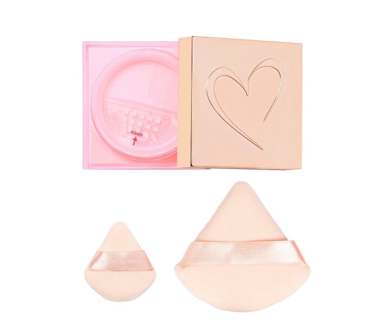 PINK CLOUD SETTING POWDER + PUFF SET TALC FREE