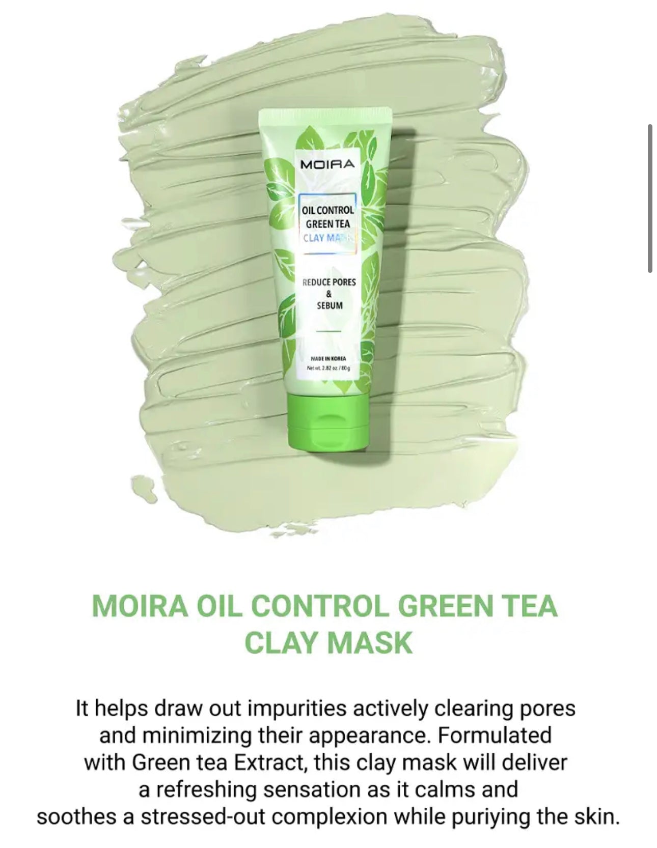 OIL CONTROL GREEN TEA CLAY MASK