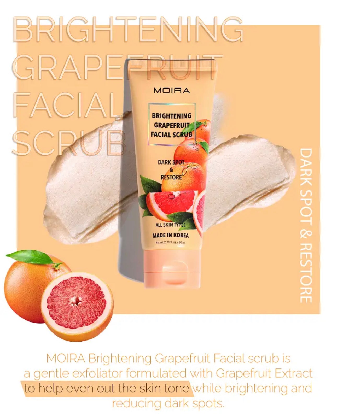 BRIGHTENING GRAPEFRUIT FACIAL SCRUB